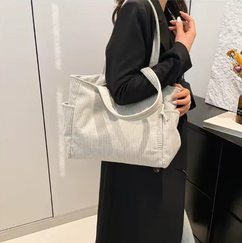 Aria Corduroy Tote