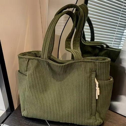 Aria Corduroy Tote
