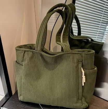 Aria Corduroy Tote