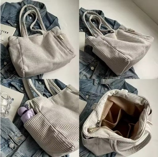 Aria Corduroy Tote