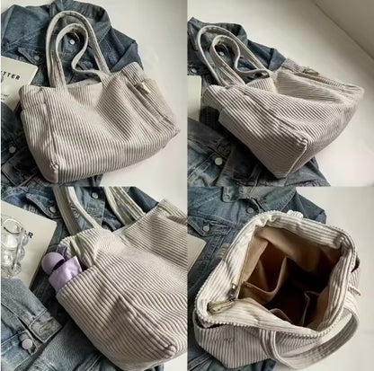 Aria Corduroy Tote