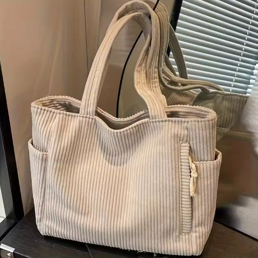 Aria Corduroy Tote
