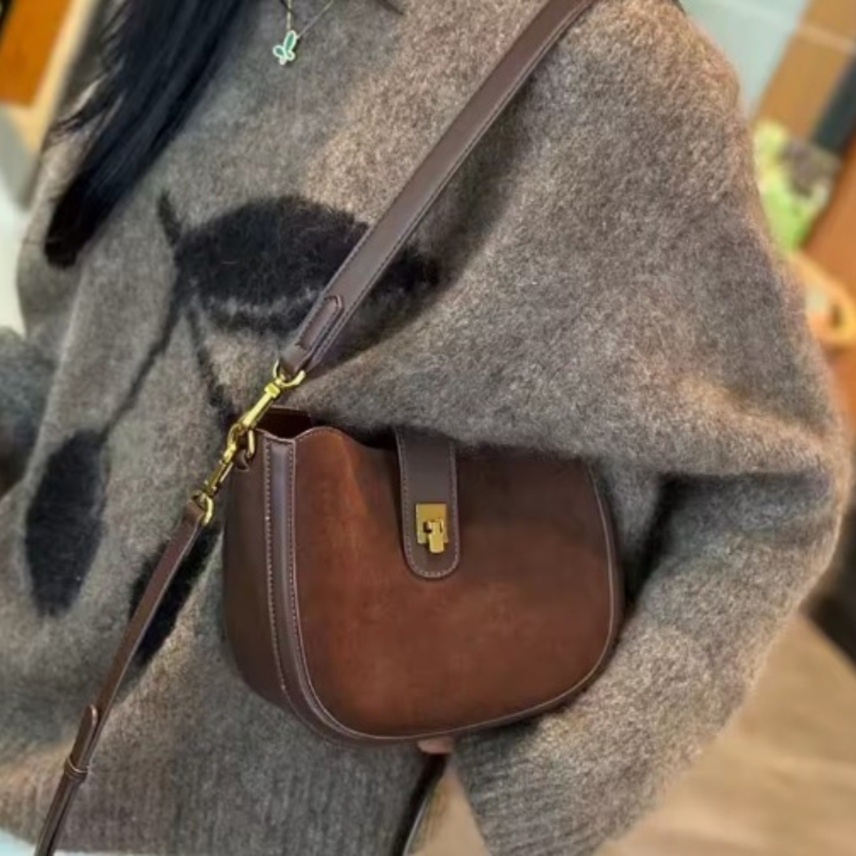 Isadora Suede Crossbody