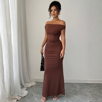 Aria Off-Shoulder Gown