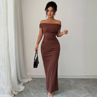 Aria Off-Shoulder Gown