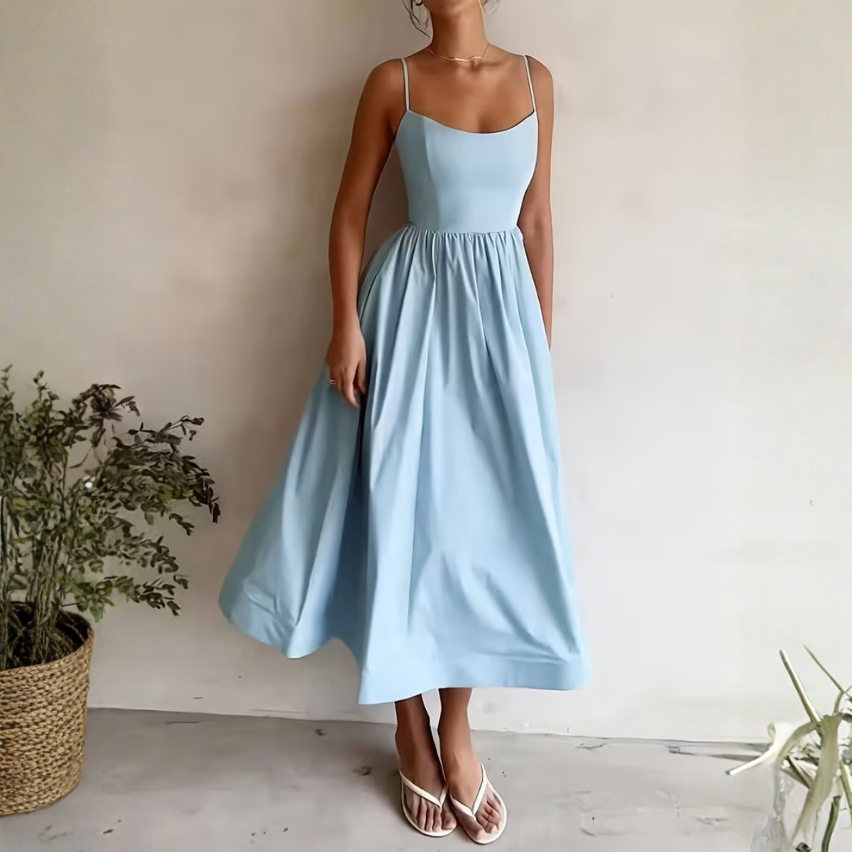 Seraphina Azure Midi