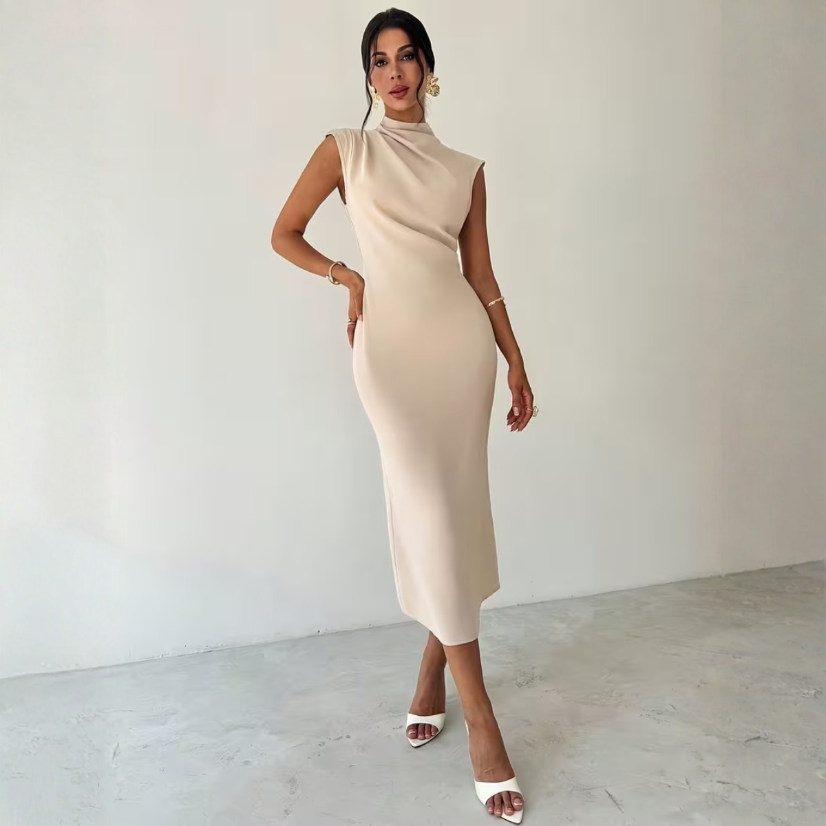 Adrienne Draped Midi