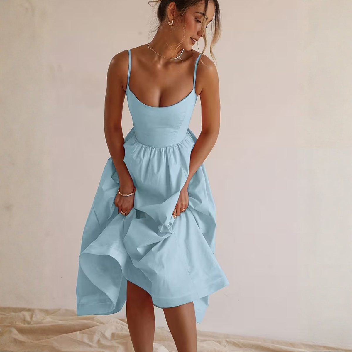 Seraphina Azure Midi