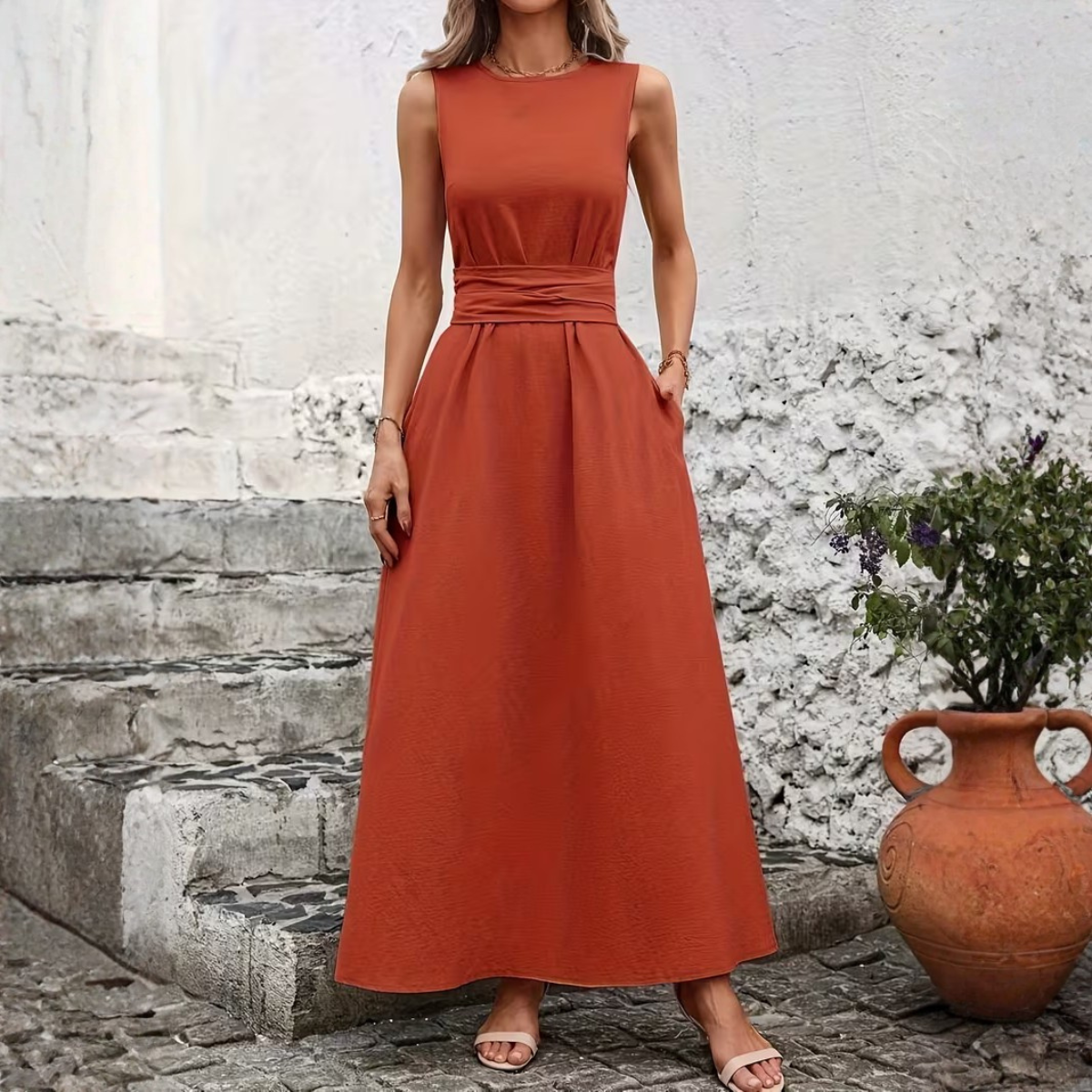 Aurelia Belted Maxi