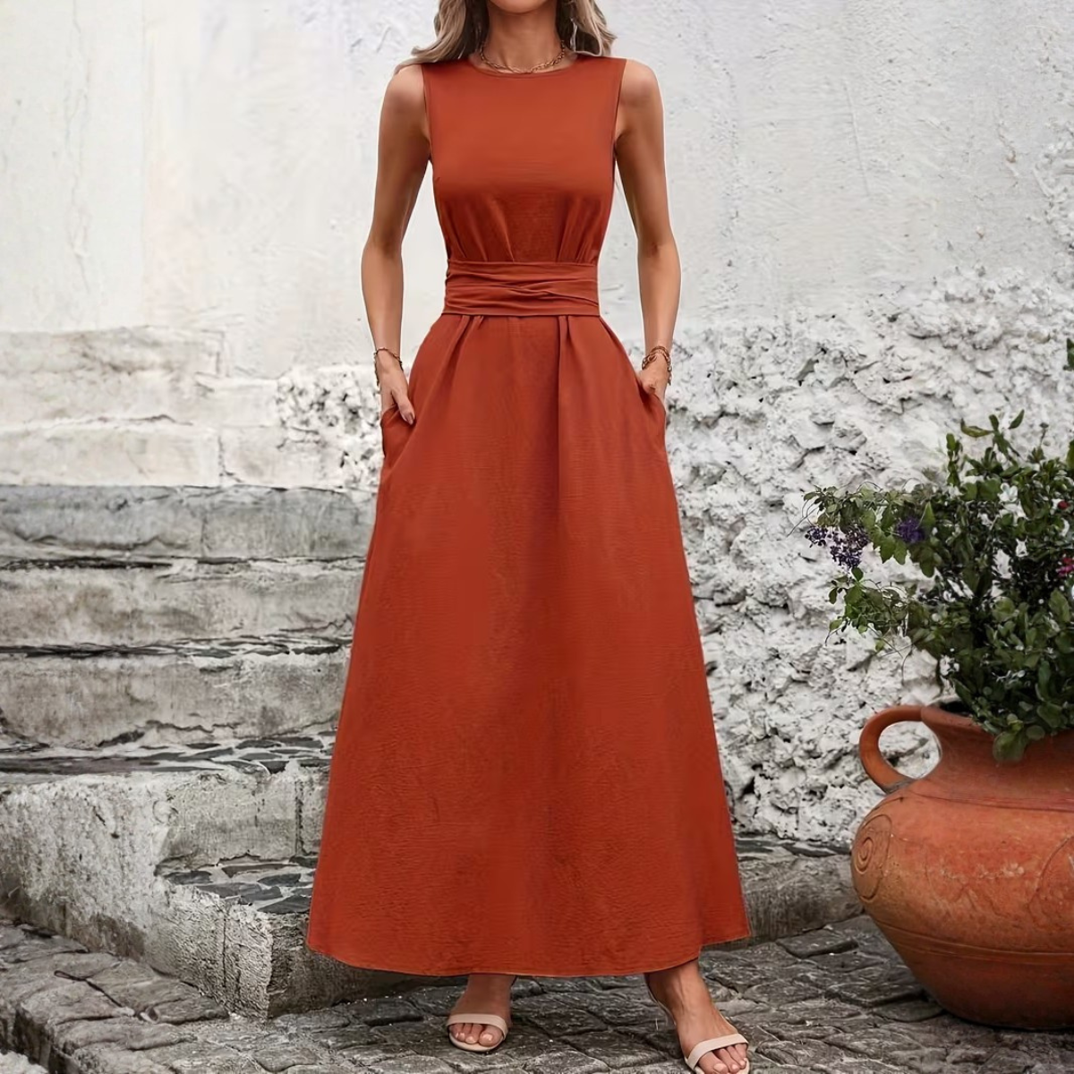 Aurelia Belted Maxi