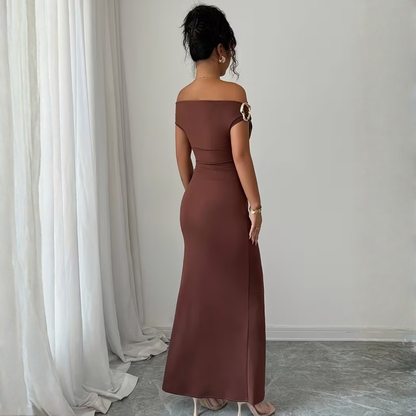 Aria Off-Shoulder Gown